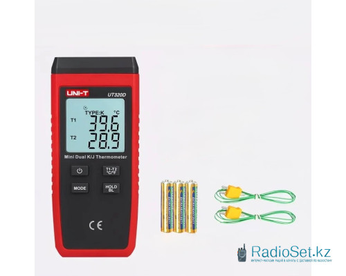 Двухканальный цифровой контактный термометр UNI-T UT320D